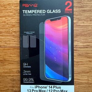 Primo Tempered Glass Screen Protector for iPhone - 2 Pack